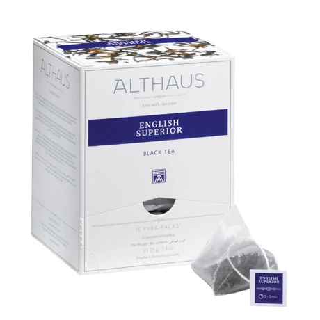 Althaus Klasszikus Indiai és ceyloni fekete tea (English Breakfast St. Andrews) 15x2,75g