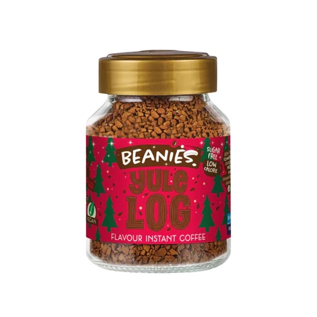 Beanies Yule Log – Fatörzs torta ízű instant kávé 50 g