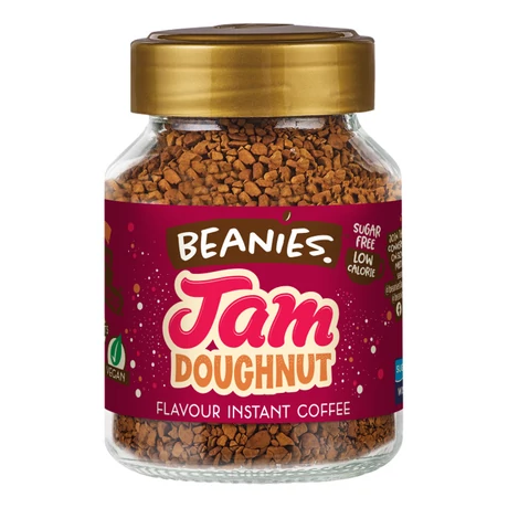 Beanies Jam Doughnut – lekváros fánk ízű instant kávé 50 g