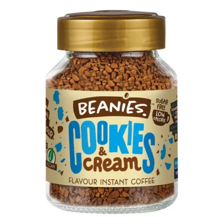 Beanies Cookies & Cream – „keksz & krém” ízű instant kávé 50 g