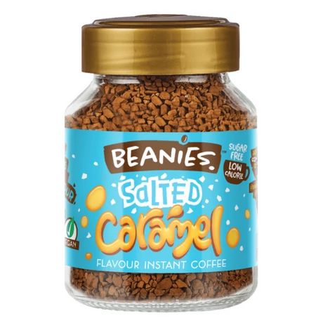 Beanies Salted Caramel – sós karamell ízű instant kávé 50 g