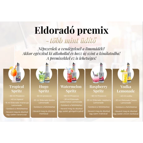 Eldorado Kész Limonádé alap Premix Mangó 1 l