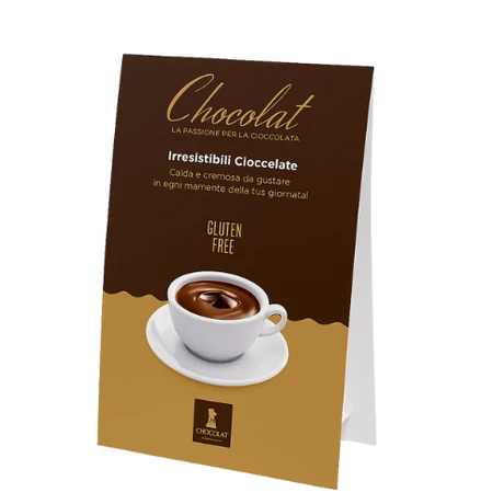 Antico Eremo A4-es kínáló kártya – Tejcsokoládés forrócsoki