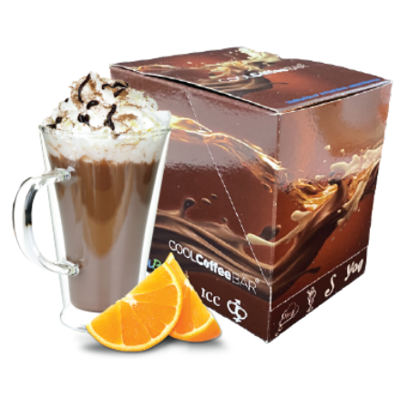 COOLCoffeeBAR - Narancsos forró csokoládé ízű italpor 10 adag