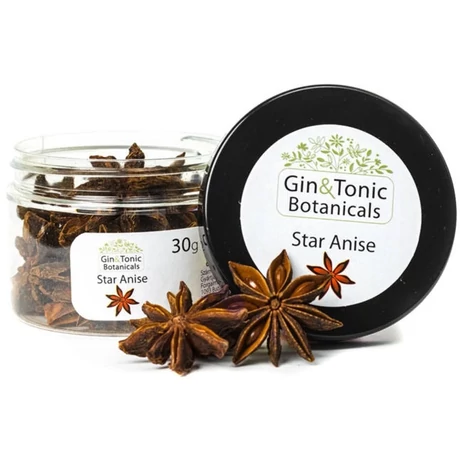 Gin Tonic botanicals kis tégelyben, csillagánizs egész 30gr