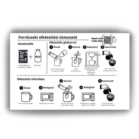Mantaro forrócsokoládé elkészítési útmutató