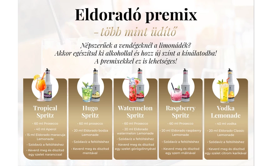 A frissítő lendület minden kortyban! - Eldorado Ready to Lemonade Premix