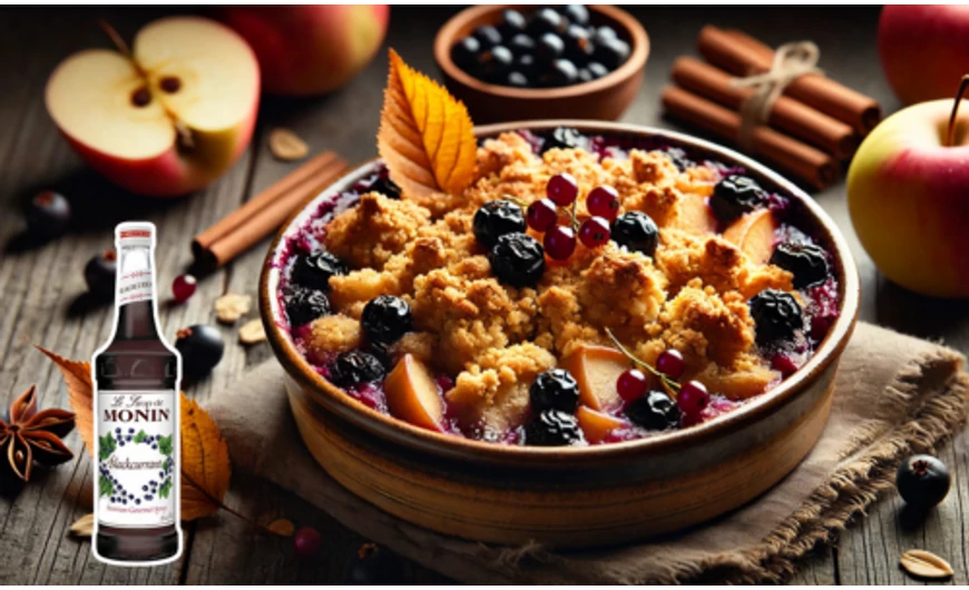 Feketeribizlis Almás Crumble